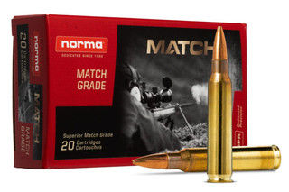 Norma Golden Target 77 gr match grade .223 Remington ammunition.